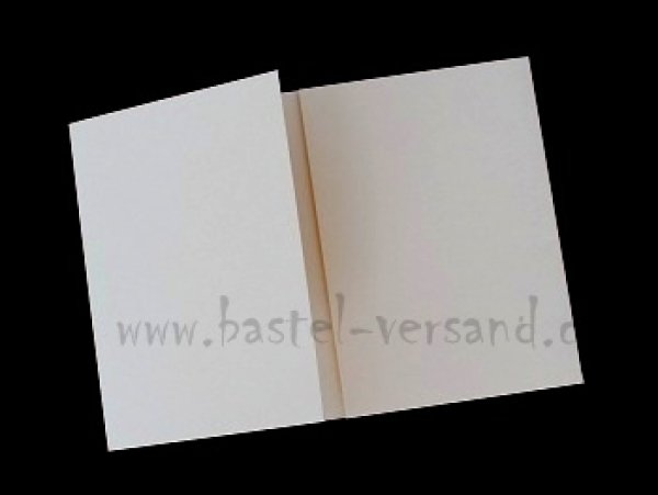 Doppelkarte B6 champagner mit Couvert 2 für 1