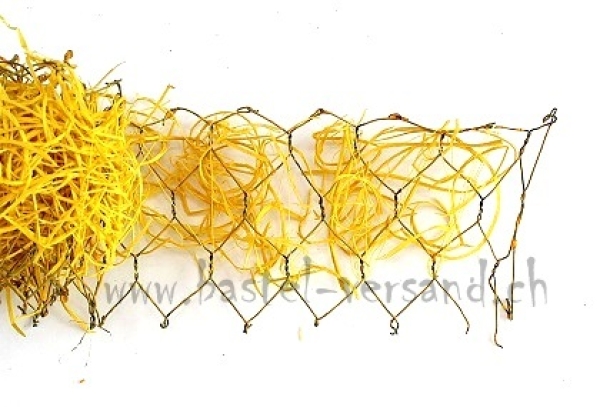 Drahtgitterband 8cm gelb