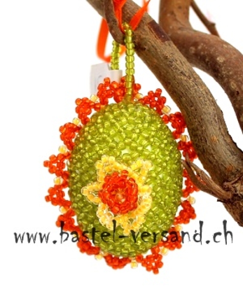 Ei 6cm mit Narzisse hellgrün