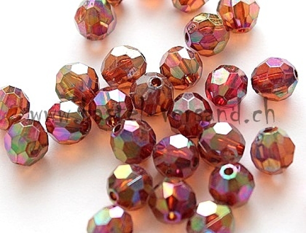 Facettenperle 8mm braun
