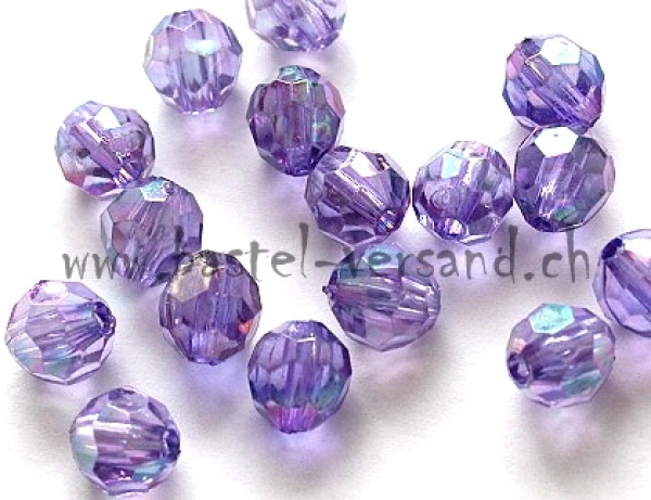 Facettenperle 8mm violett