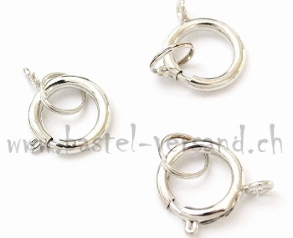 Federring mit Spaltring 18mm silberfarbig