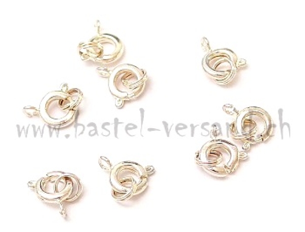 Federring mit Spaltring 7mm silberfarbig