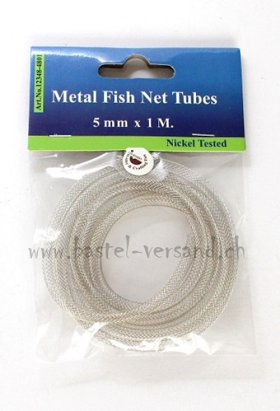 Fish Net Tube silber 5mm