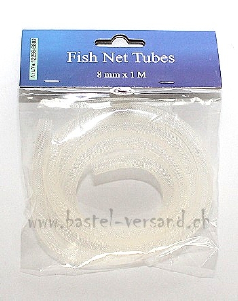 Fish Net Tube weiss 8mm