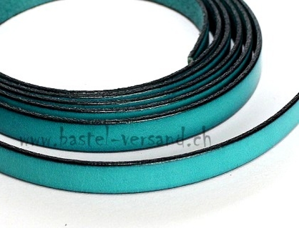 Flachleder 10mm türkis