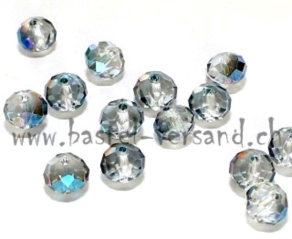 Glasfacetten Rondellen 8mm