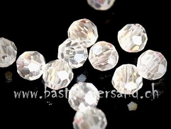 Glasfacettenperle 12mm transparent
