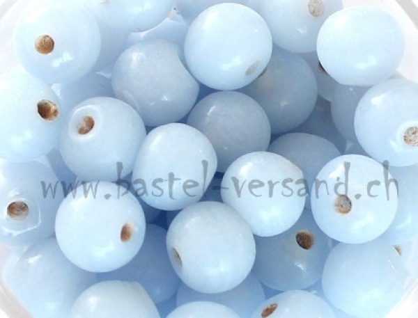 Glasperle 6mm himmelblau