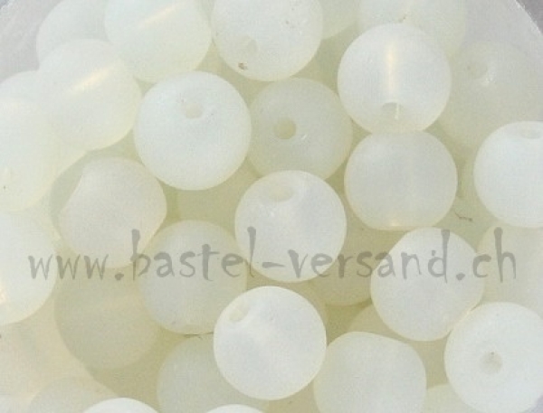 Glasperle 6mm pearl matt