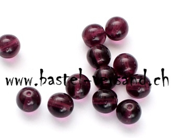 Glasperle 8mm Amethyst