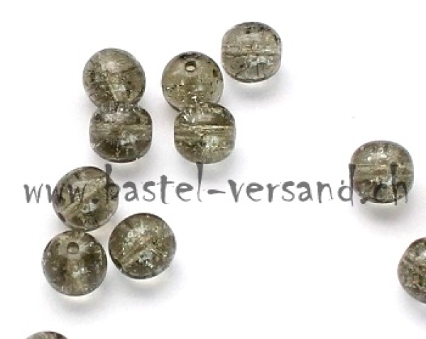 Glasperle 8mm Black Diamond