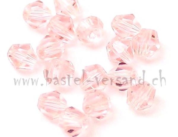 Glasperle Doppelkegel 4mm lachs