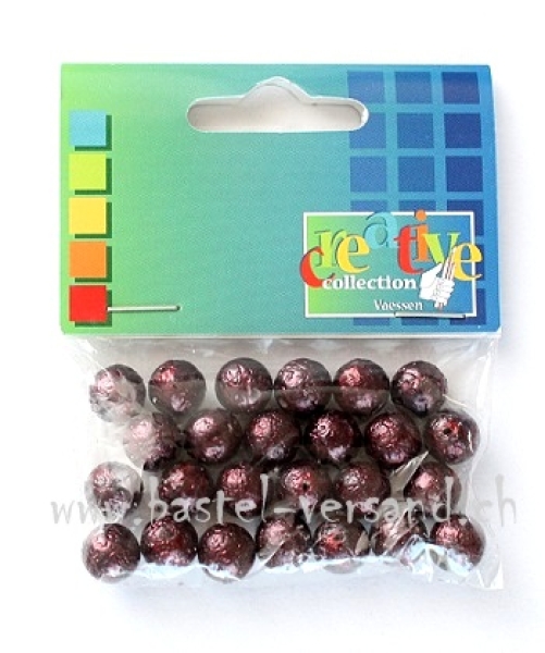 Glasperle 10mm aubergine