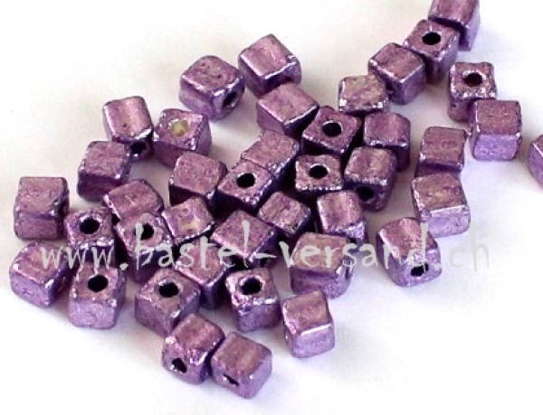 Glaswürfeli 4 x 3mm lila