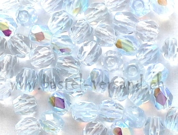 Glasschliffperle 4mm safirblau AB