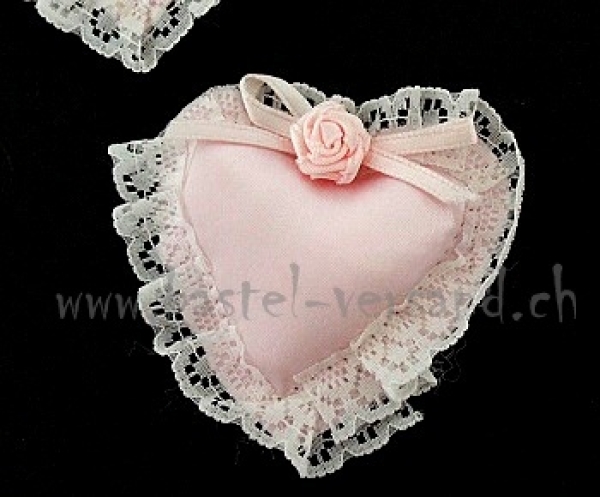 Herzkissen rosa