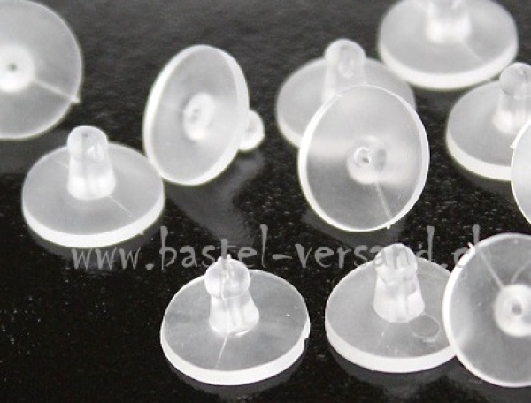 Hinterteil für Ohrstecker (Gummi) 10Stk.