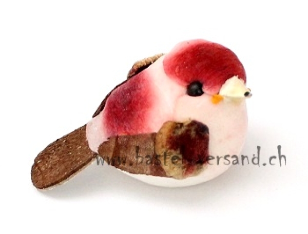 Vogel 3,6cm rot