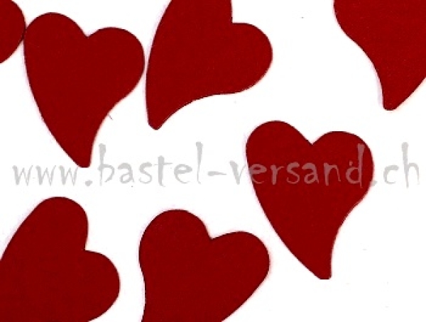 Herz schräg himbeer 3cm