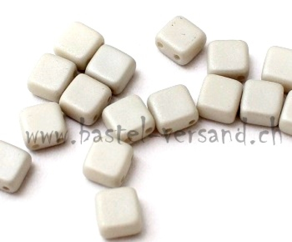 2-hole square 6mm Lumi Deluxes hellgrau