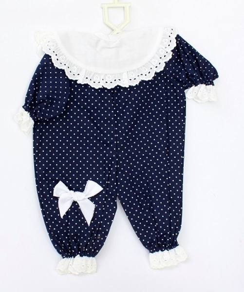 Puppenoverall blau für 40cm Puppe