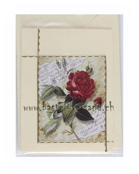 Karte "Rose"