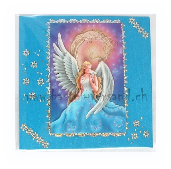 Karte "Engel" (blau)