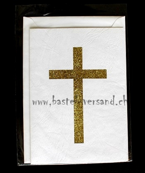 Karte "Kreuz" gold
