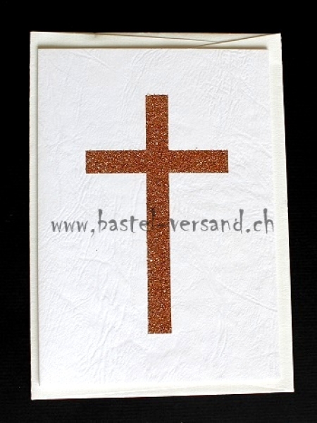 Karte "Kreuz" kupfer