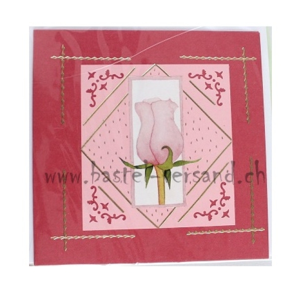 Karte "Roseknospe"