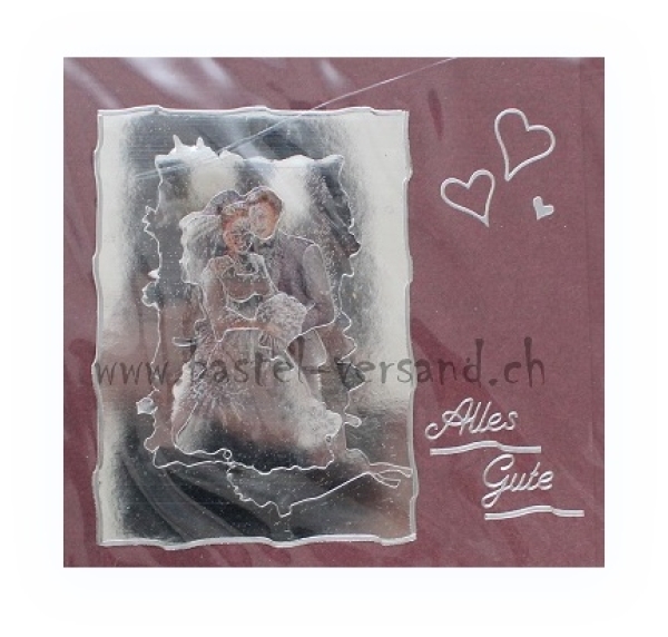 Karte "Brautpaar" Alles Gute