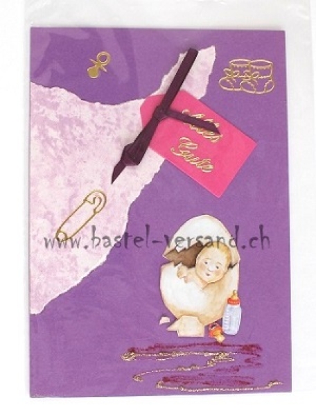 Karte  "Bebé" Alles Gute