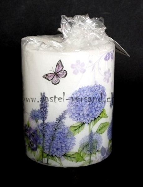 Kerze purple wildflowers