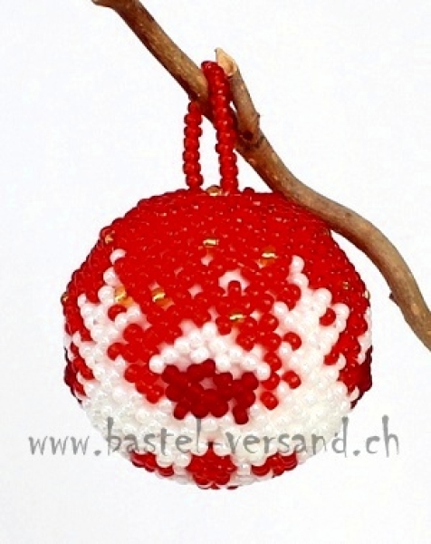 Kugel Haus rot 4,5cm