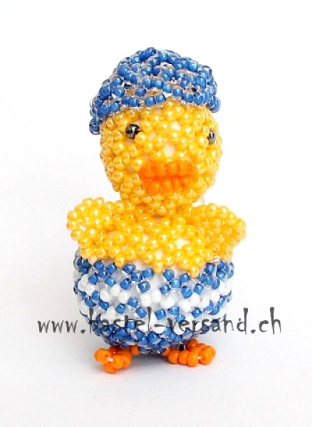 Küken mit blauer Hose