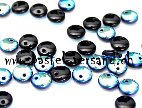 Lentils 6mm schwarz / blaugrün