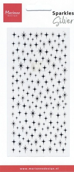 Marianne Design Stickers Sparkles - Silver