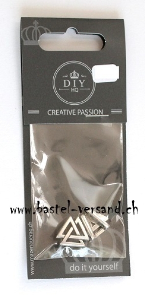 Metallschlaufteil Triangel silberfarbig ca. 16 x 14mm