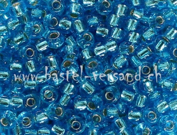 Miyuki Rocailles-Perlen 2,5 silverlined aqua