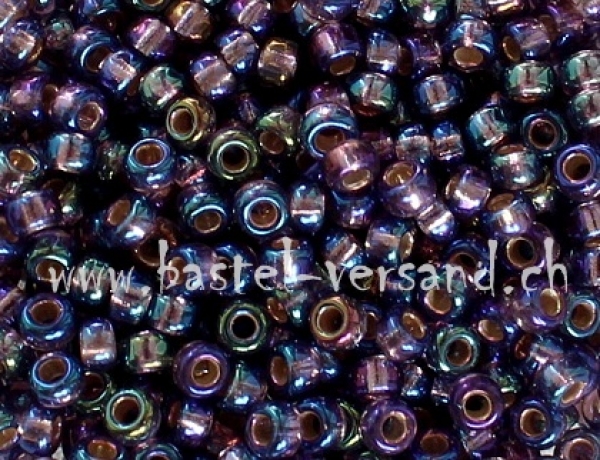 Miyuki Rocailles-Perlen 2,5 silverlined tanzanite rainbow