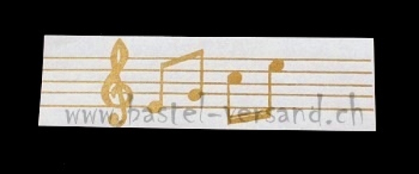 Notenblatt gold