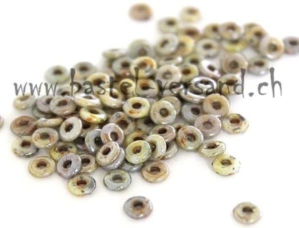 O-Beads opaque luster green