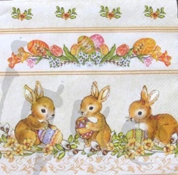 Serviette häschen (orange)