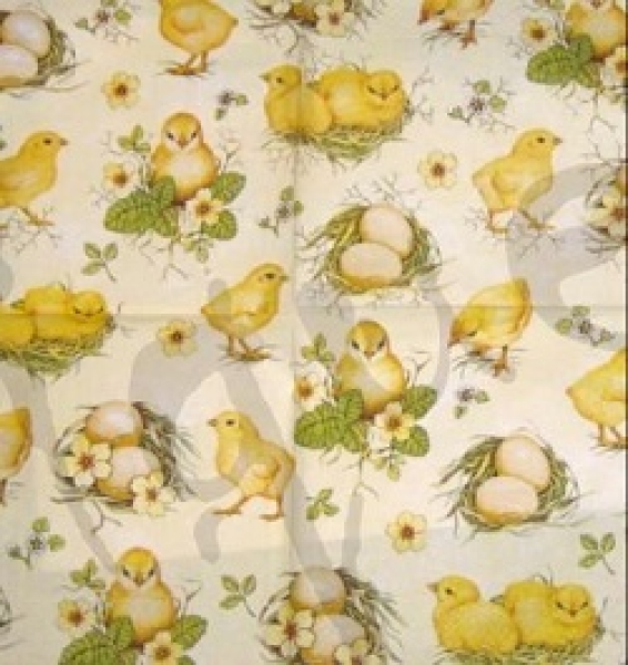 Serviette kleine küken