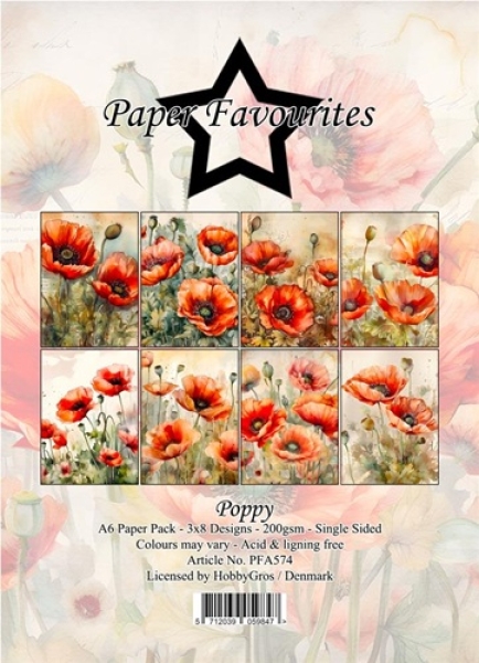 Paper Favourites Poppy