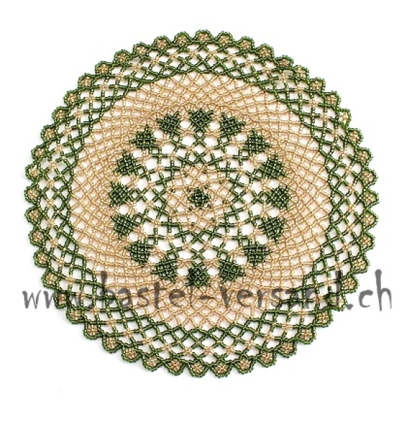 Perlendeckeli Jade grün