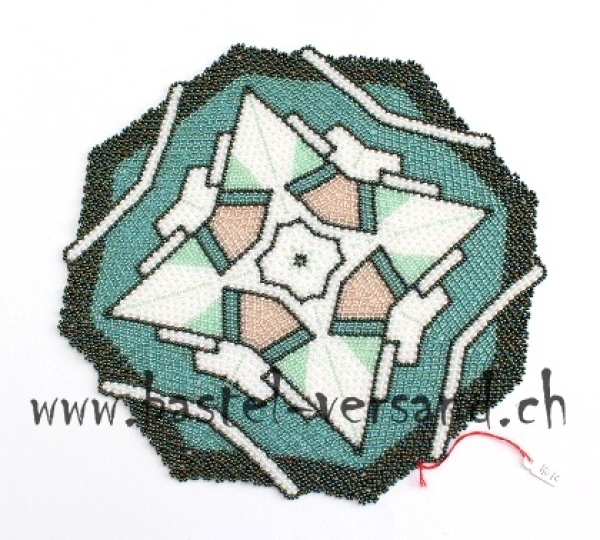 Perlendeckeli Melissa grün