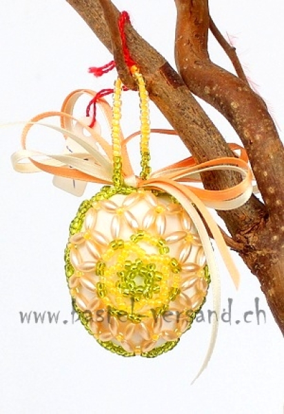 Perlenei 5cm hellgrün