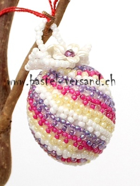 Perlenei 5cm spirale lila/pink